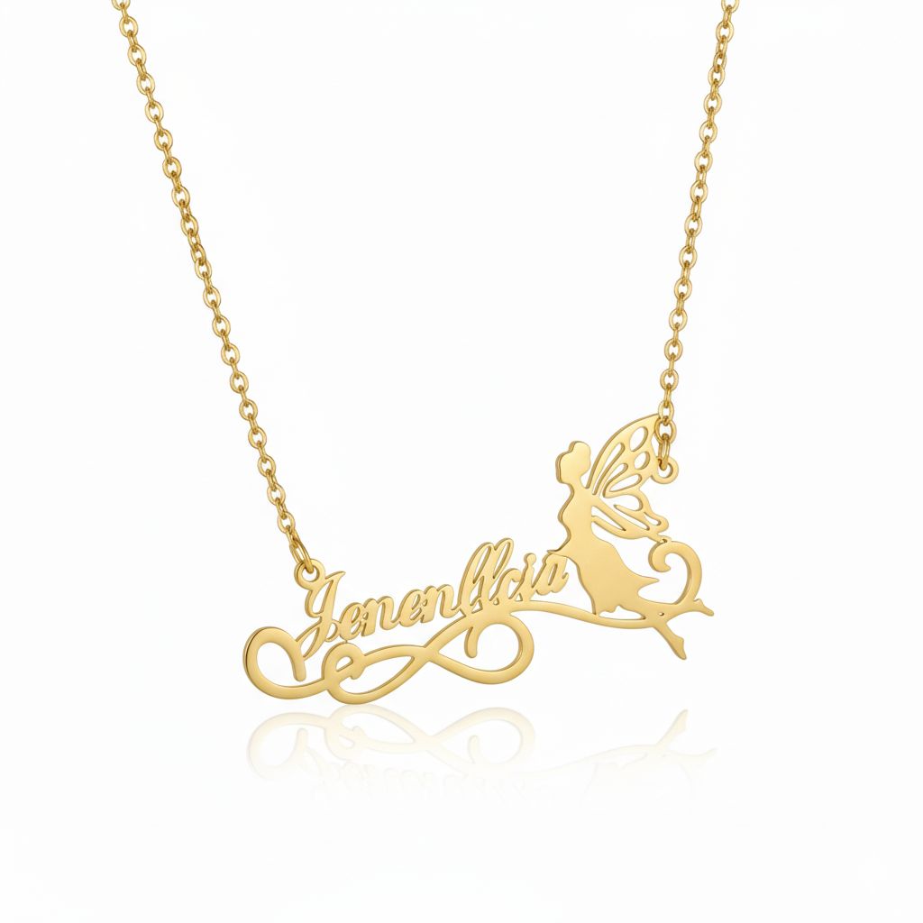 Fairy Angel Name Necklace
