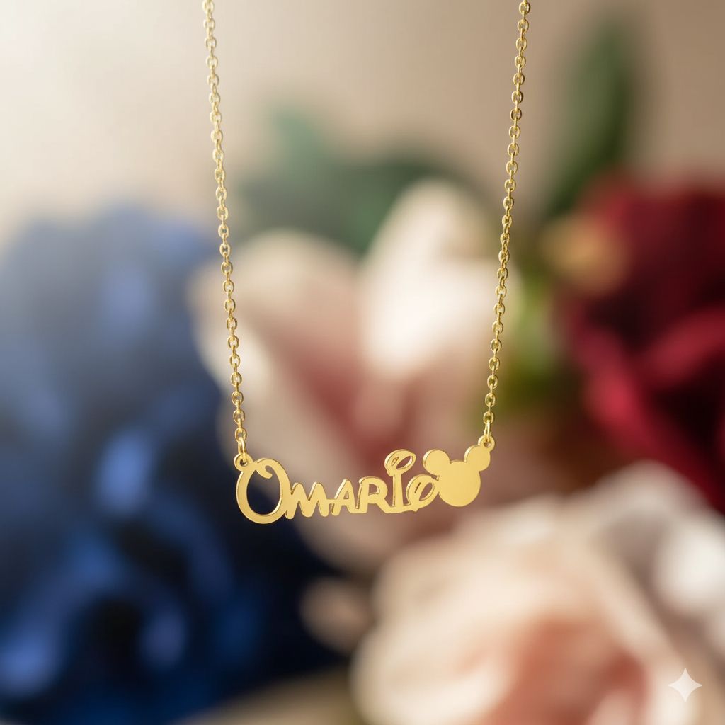 Mickey Name Necklace