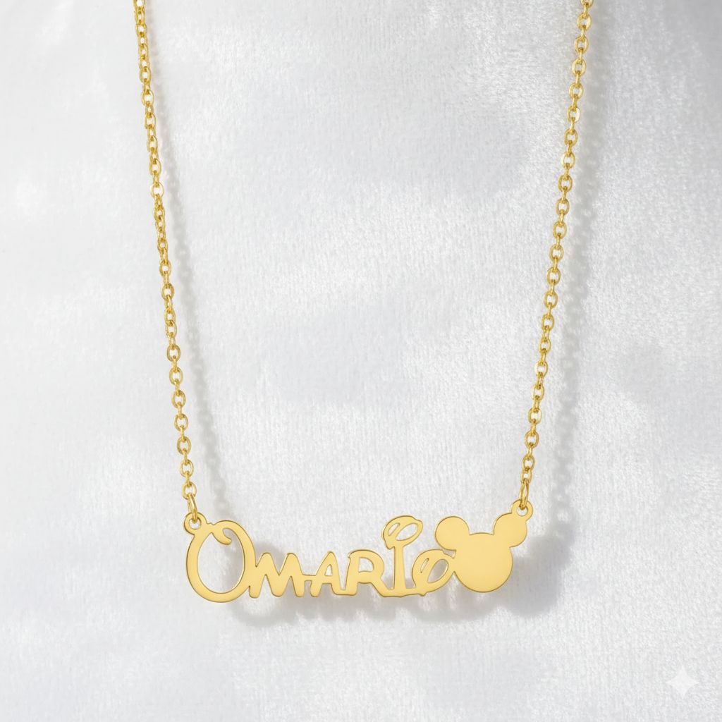 Mickey Name Necklace