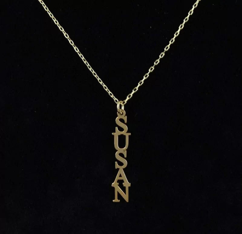 Personalized Special Vertical Name Necklace