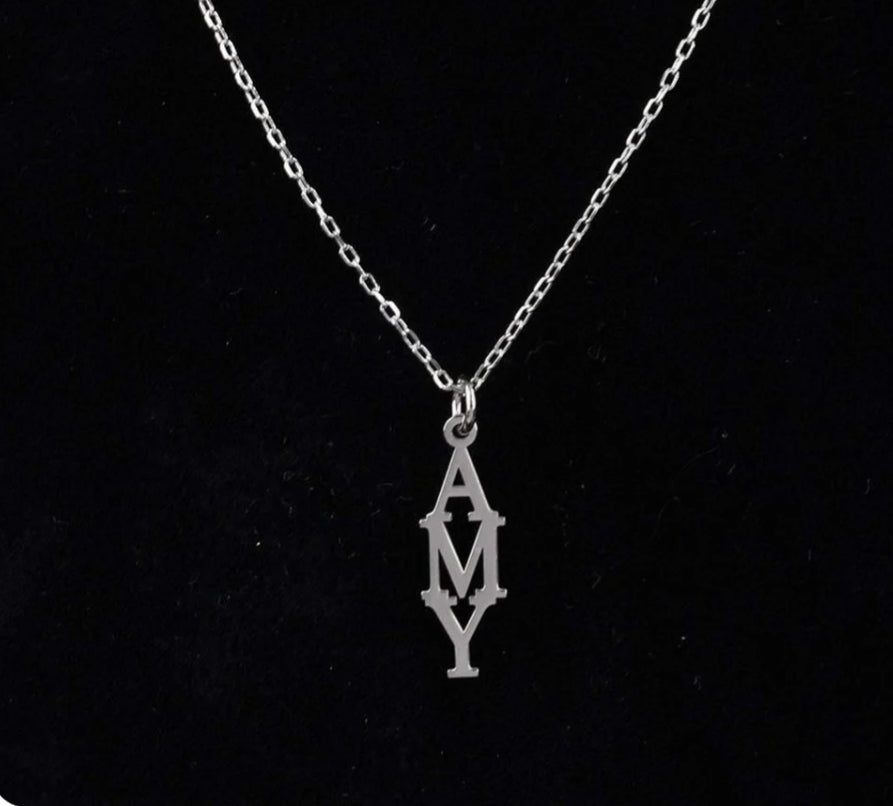 Personalized Special Vertical Name Necklace