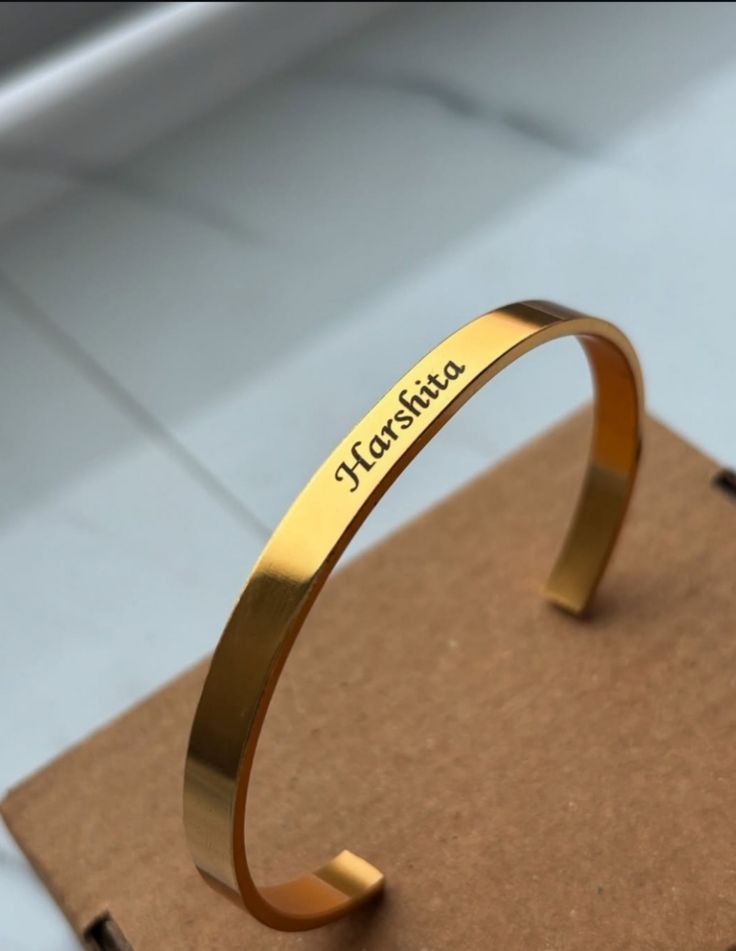 Personalized Engraved Name Kada