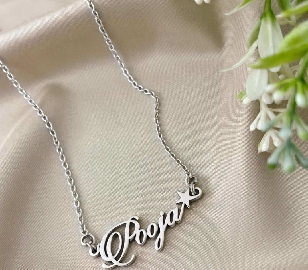 Personalized Name Necklace with star