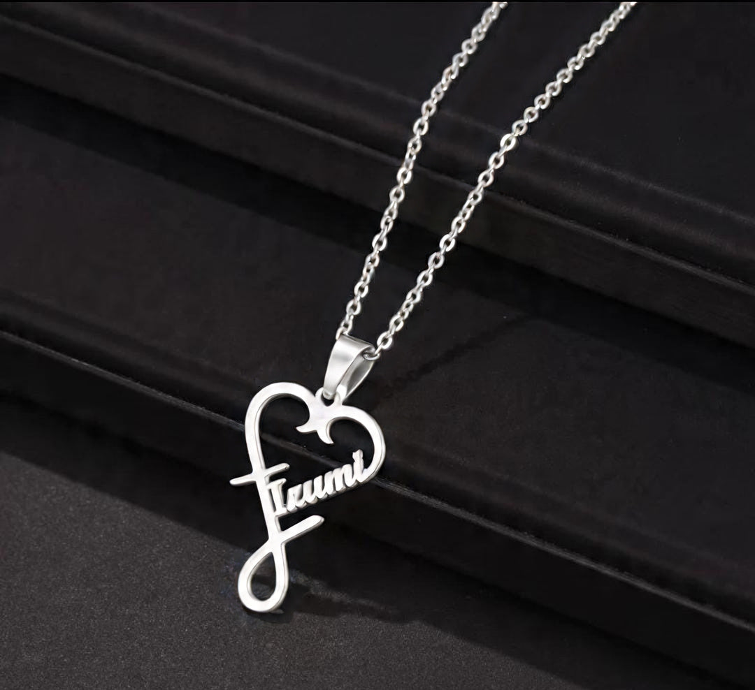 Personalized Special Infinity with Heart Name Necklace